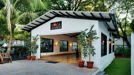 A yoga studio at Hotel Sunderban