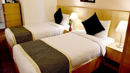 Twin beds inside premium studio - Starlit Suites, Neemrana