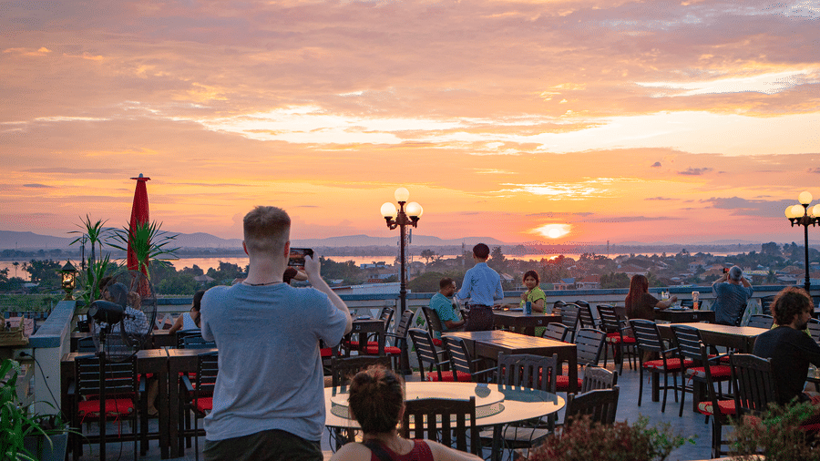 Sunset at Le Panorama Rooftop