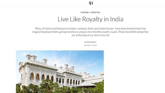 article about living like Royals