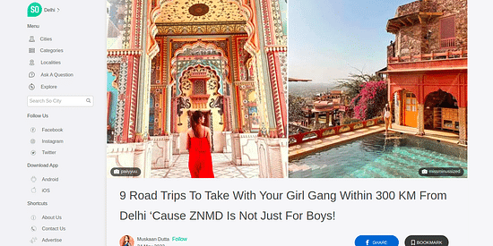 Go City article about places to go with your girl gang