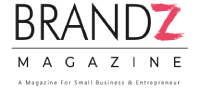 Logo of Brandz Magazine with stylised red “Z” and tagline “A Magazine for Small Business & Entrepreneurs”.