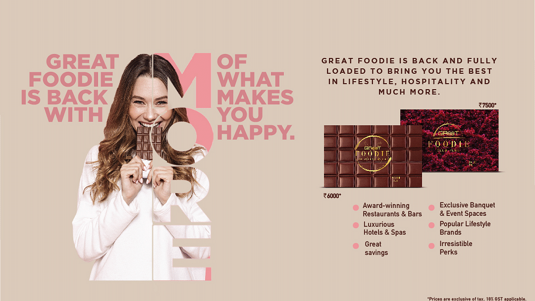 A banner showing the Great Foodie option
