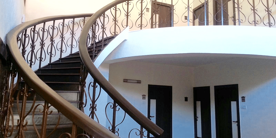 The inside lobby of the  bungalow, one of their accommodation options.