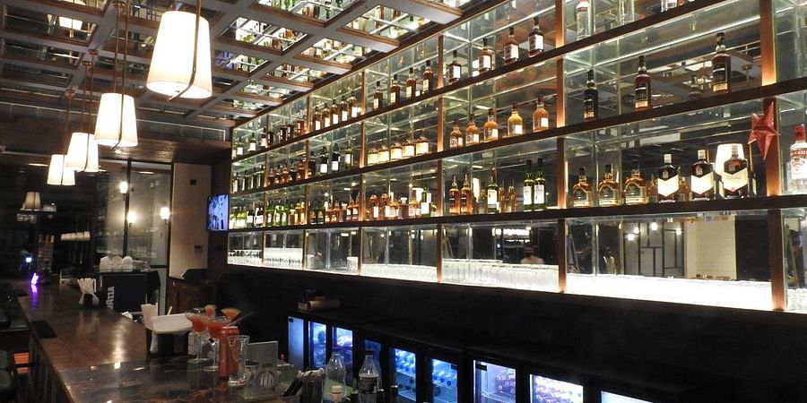 well stocked bar area - Hotel Polo Towers, Agartala