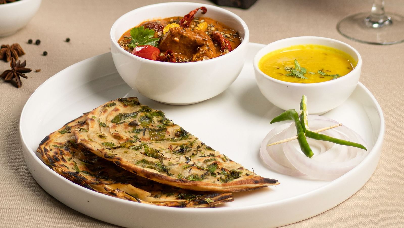 Patial kadhai gosht