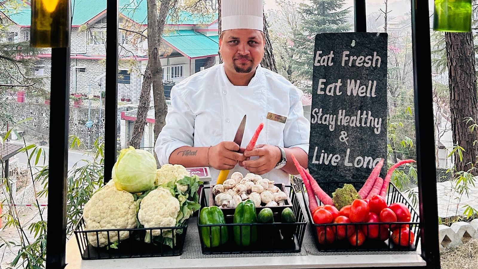 Fresh Vegetables Counter