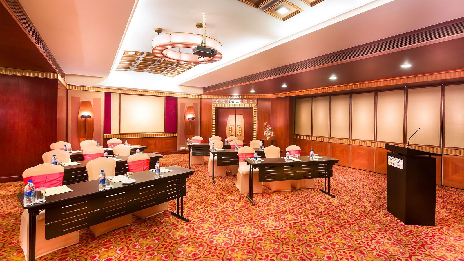 Convention centre seating at Grand Chennai By GRT Hotels. - best conference halls in Chennai