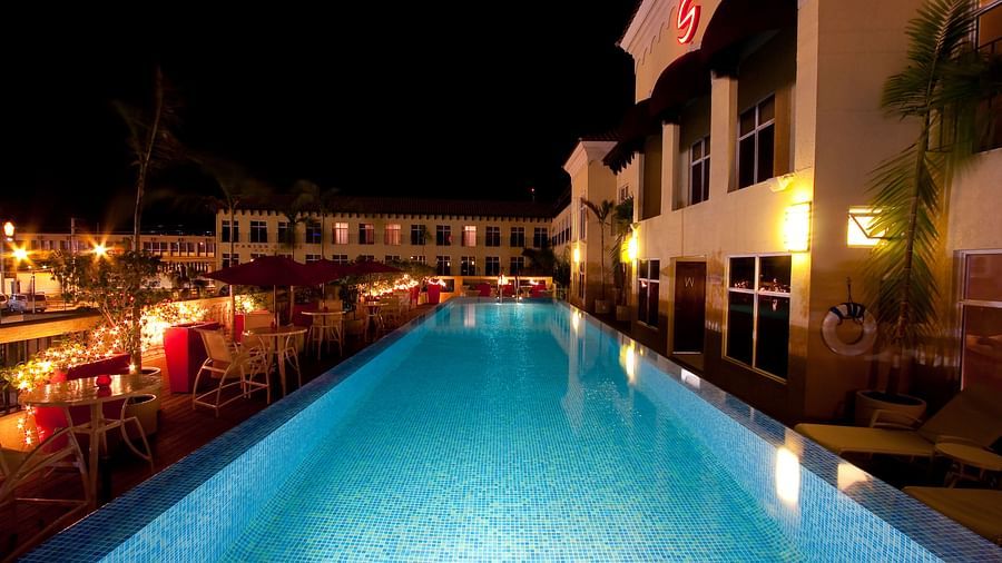 pool deck at night 2