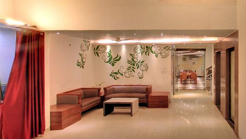 Hotel Vaikunth by Adamo - the sitting space at the reception area of the hotel in Nathdwara 