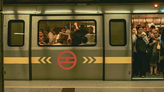 People travelling in a metro