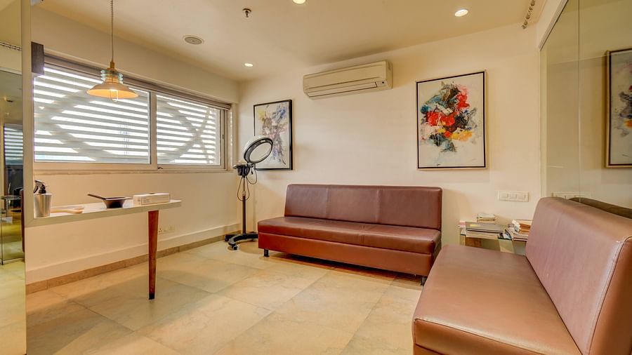 comfortable sofas at the  SSK spa at The SSK Solitaire Hotel & Banquets, Mumbai Naka - Nashik