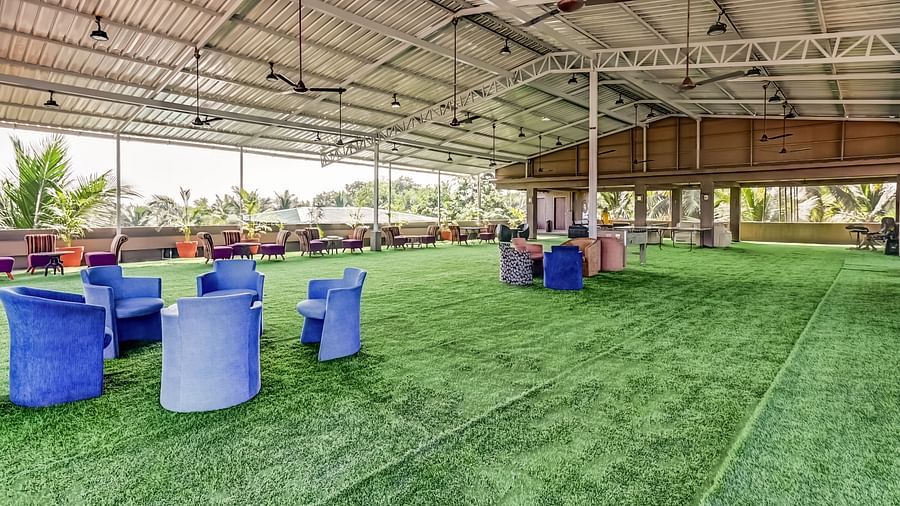 Deck area with furniture arranged neatly at Summit Calangute Resort & Spa