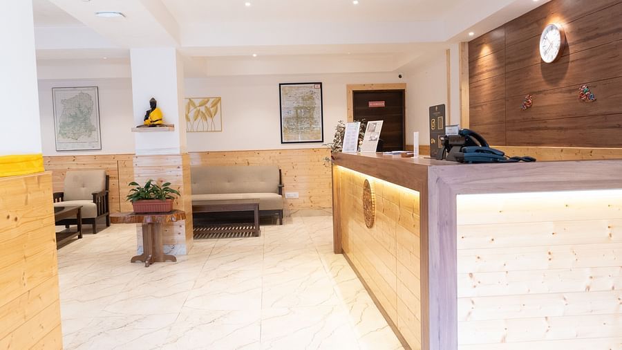 A shot of the reception area of our hotel I Avianna Gangtok Prime Hotel & Spa