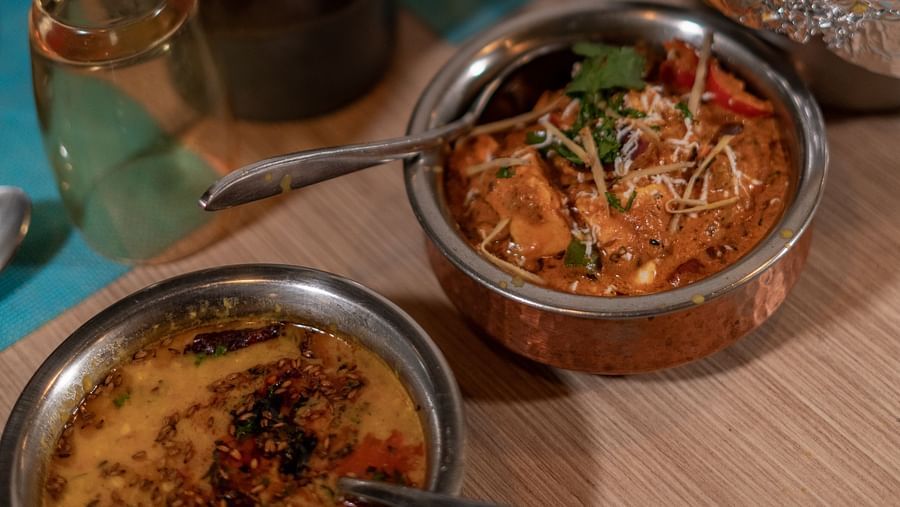 Roti served with a variety of flavorful gravies at BluSalzz Escapade Resort, Lansdowne
