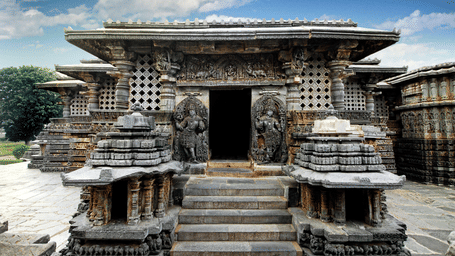 image of a temple from the hoysala dynasty