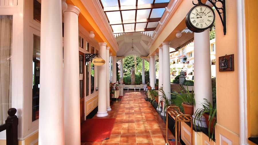 walking space inside an atrium - Mayfair Hill Resort, Darjeeling1