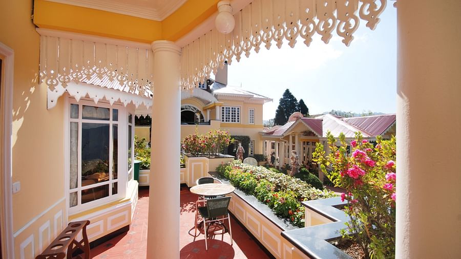 a seating space attached to one of the rooms - Mayfair Hill Resort, Darjeeling