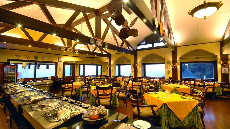 indoor seating space at the bar - Mayfair Hill Resort, Darjeeling 2