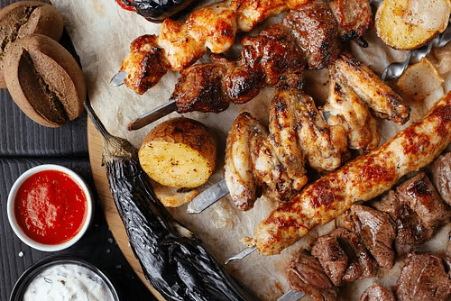 Barbeque delicacies at Oregano restaurant in Mukteshwar