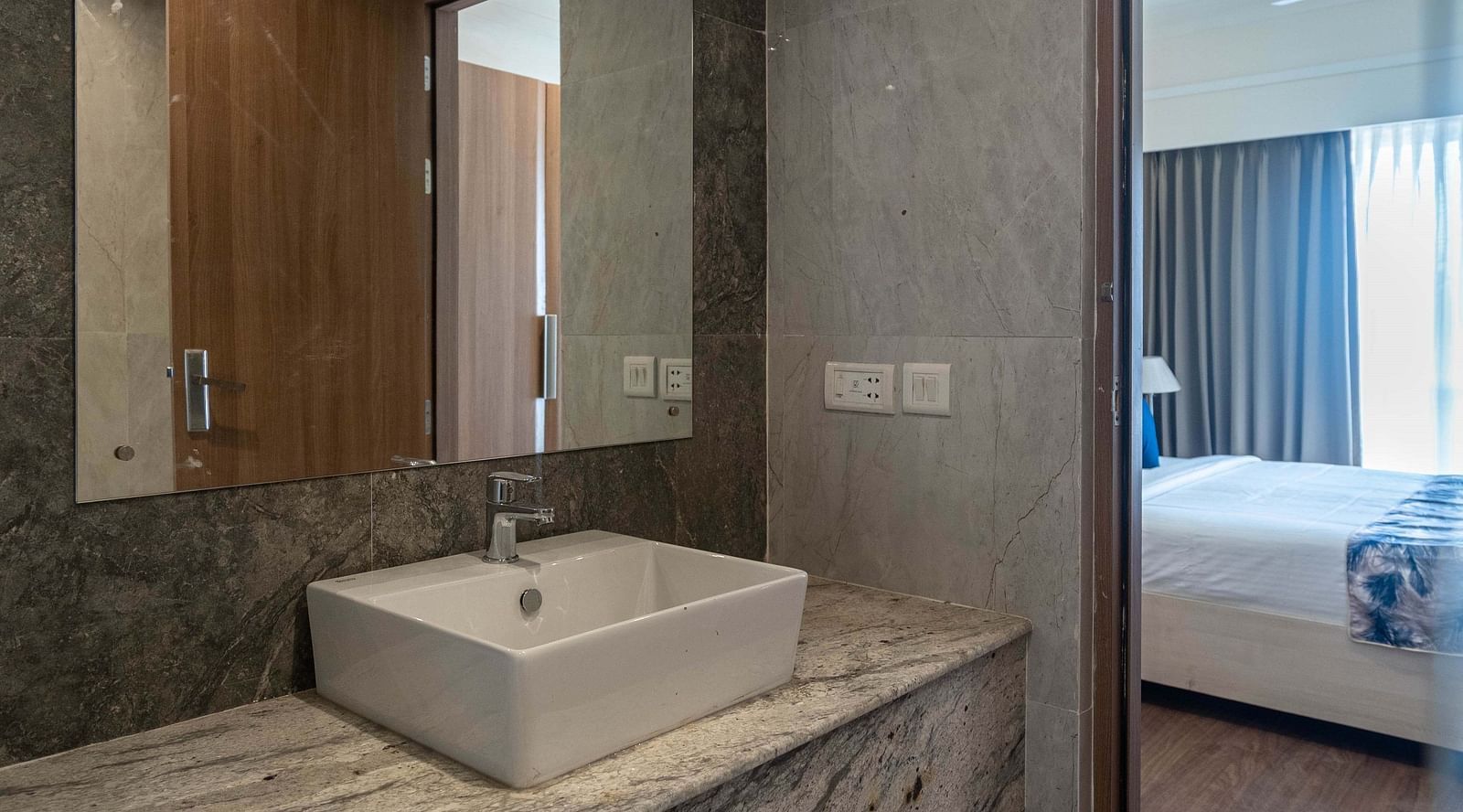 Overview of the washroom inside one of the rooms - Starlit Suites Newtown, Kolkata
