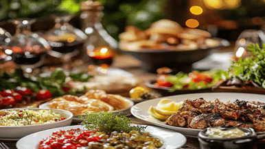 , Cuisine de Saffron Leaf