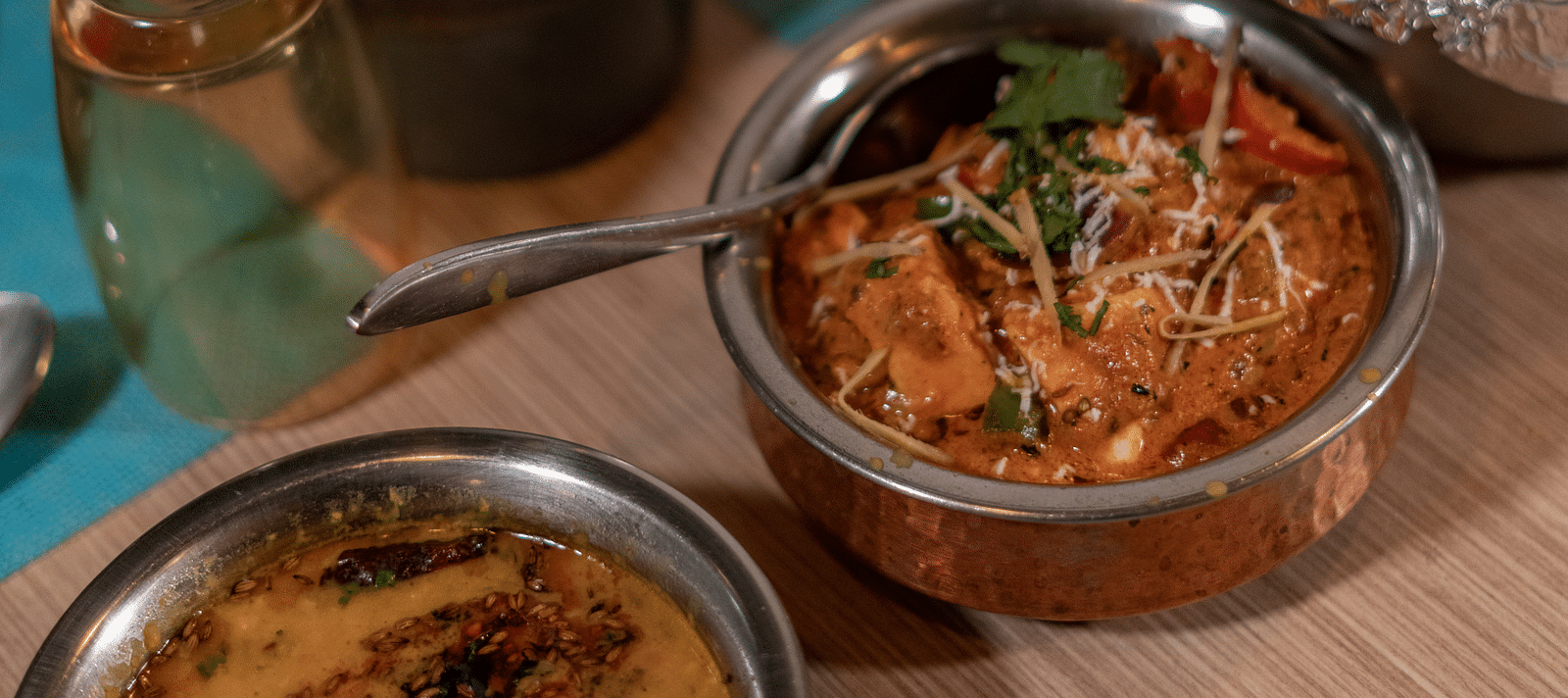 Roti served with a variety of flavorful gravies at BluSalzz Escapade Resort, Lansdowne