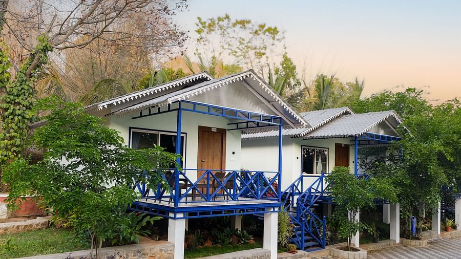 image of exterior of the property with two cottages side by side - MGM Whispering Wind's, Yelagiri