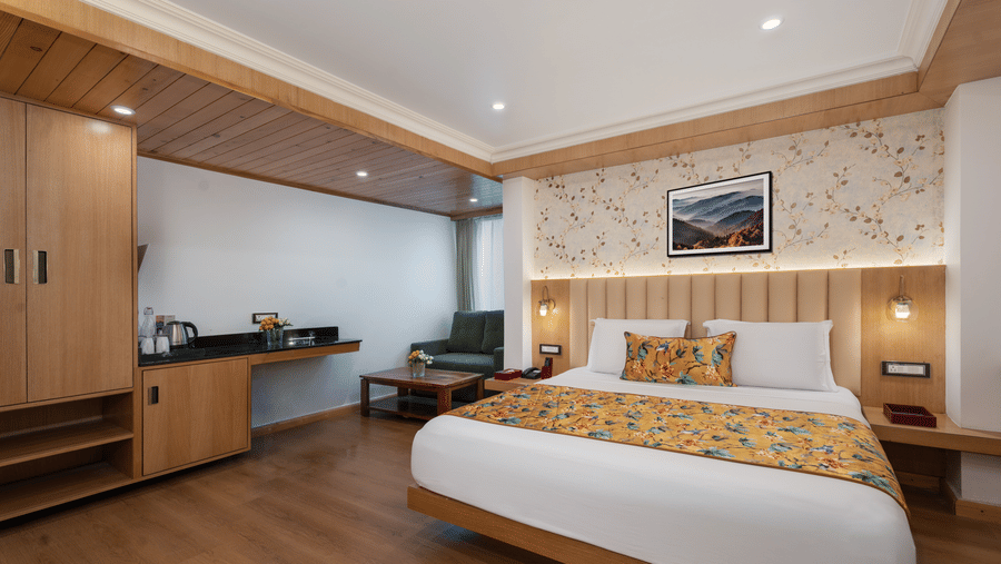 Deluxe room with sofa cum bed