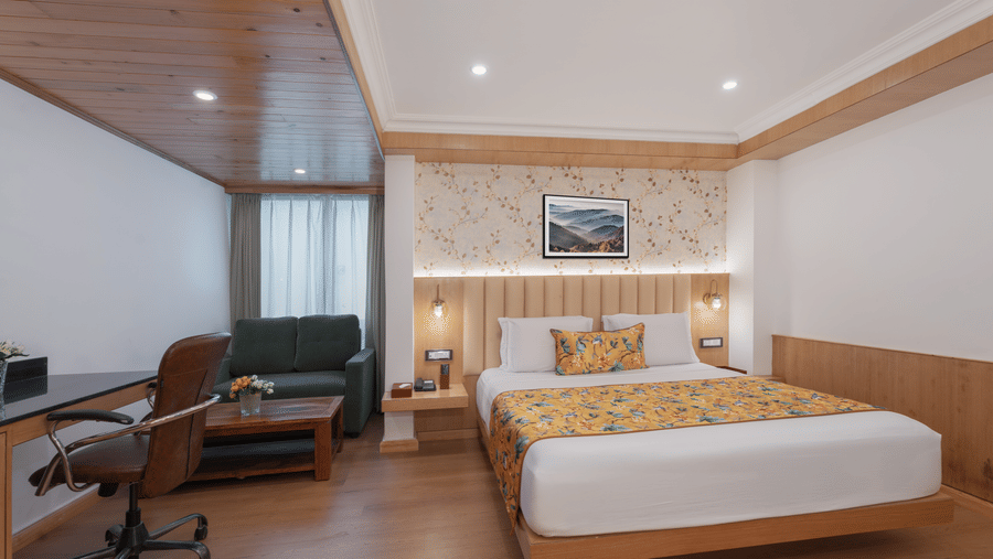 Deluxe room with sofa cum bed