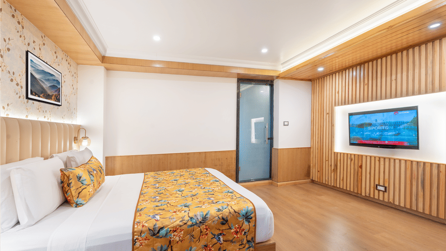 Deluxe room with sofa cum bed