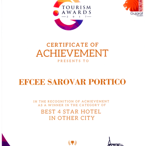 Gujarat Tourism Awards 2017 Best 4 star 1