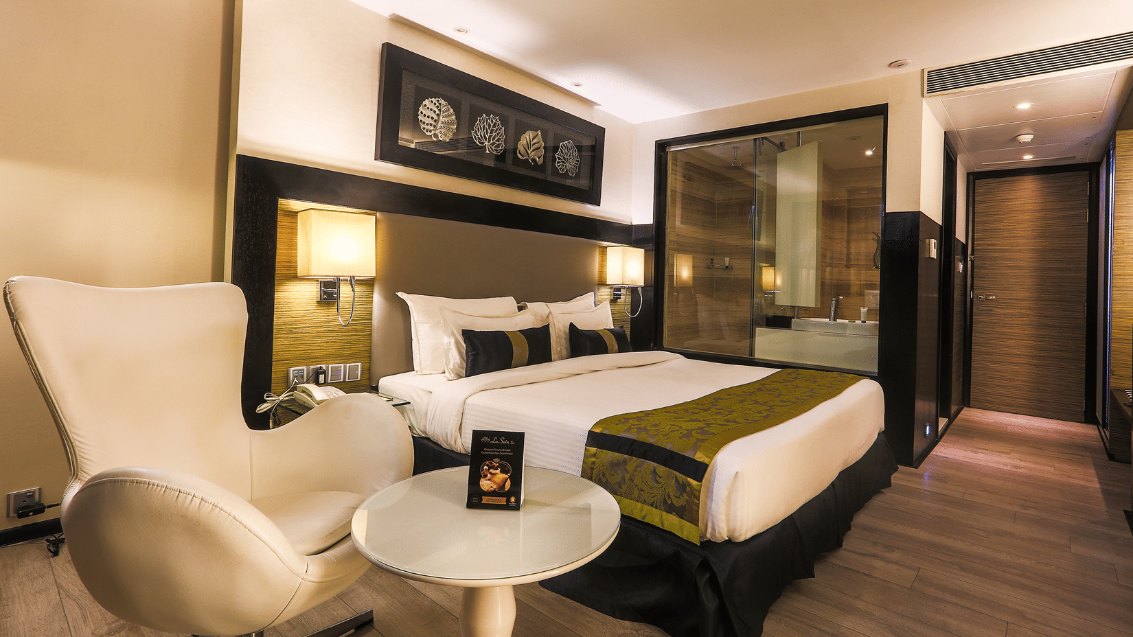 The executive room at the Adamo Empressa , Mumbai with its modern architecture .