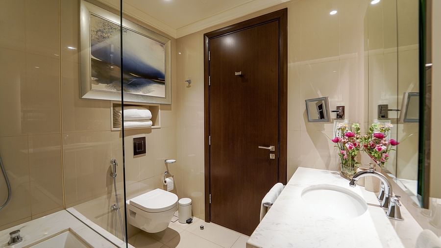 Address Fountain Views Residence Tower - the washroom equipped with a shower space and a wash basin