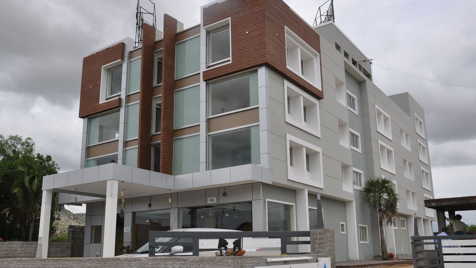 facade view of Hotel Alps Residency, Krishnagiri