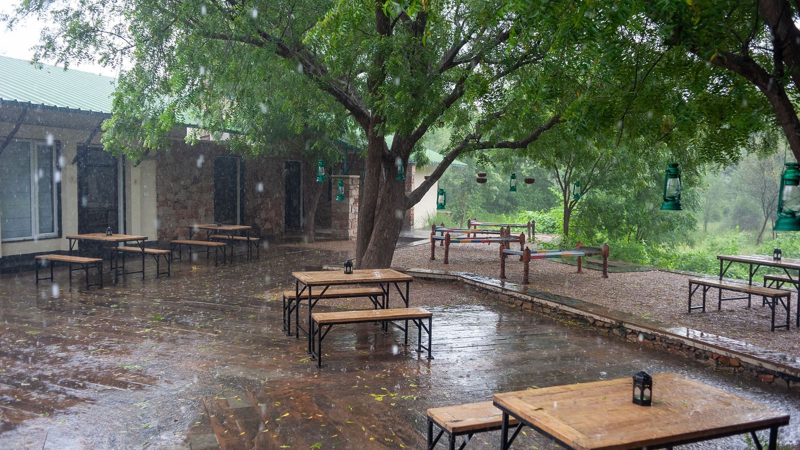 Cozy corners at Trees N Tigers, Sariska