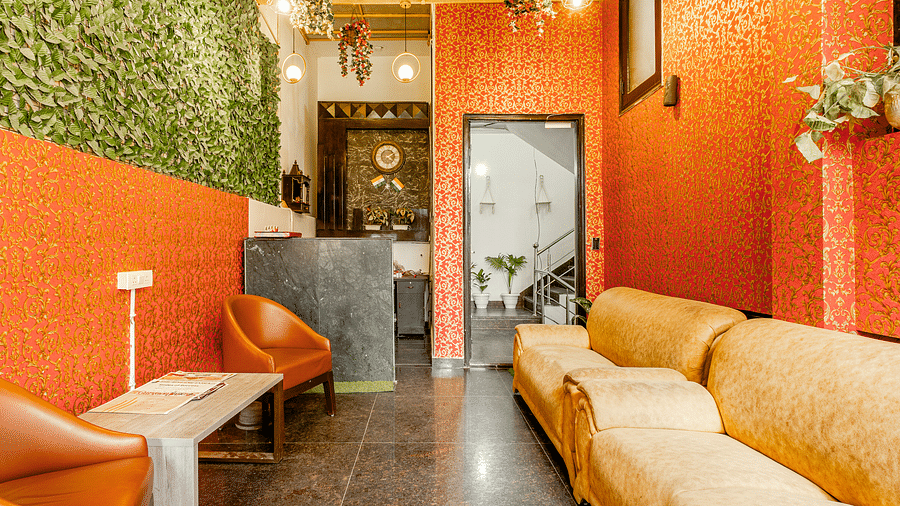 Seating area with sofas at Lime Tree