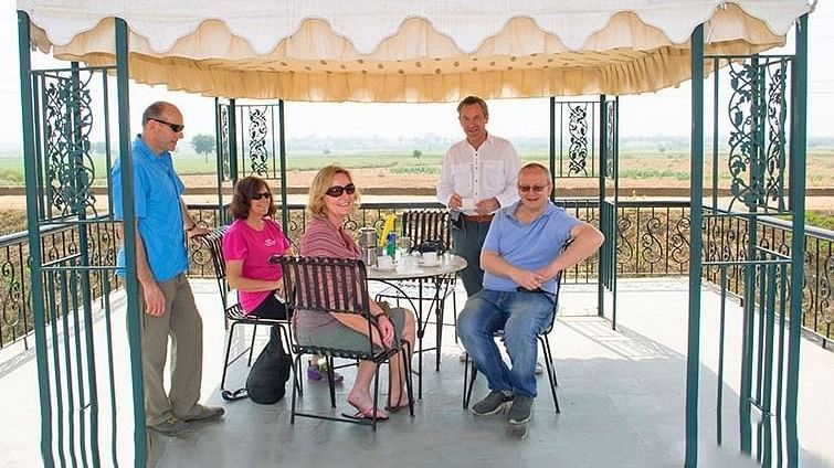 Dining at Umaid Palace Hotel Kalakho Dausa Rajasthan 