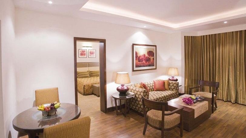 living room of the Superior Suite at The Retreat Hotel and Convention Centre Madh Island Mumbai