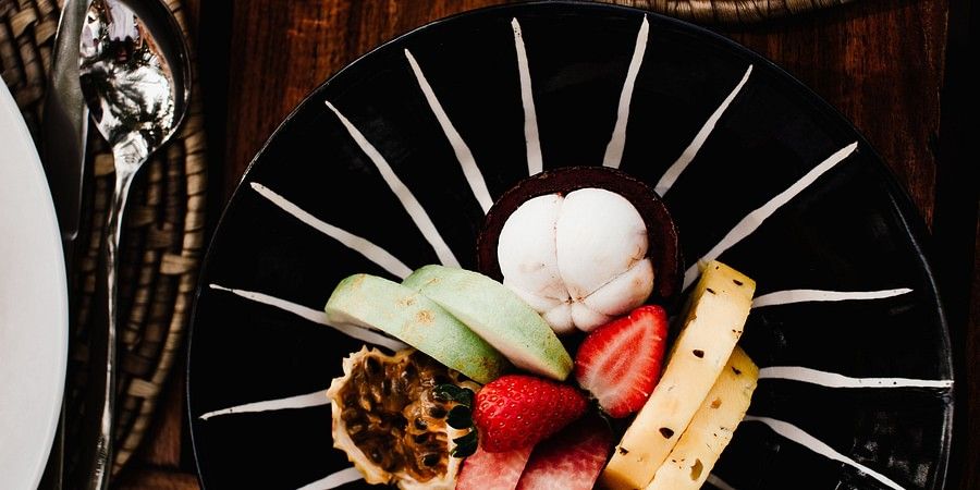 fruits plated up