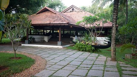 A restaurant at Surya Samudra Kovalam
