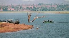 view of a boat on a river during daytime