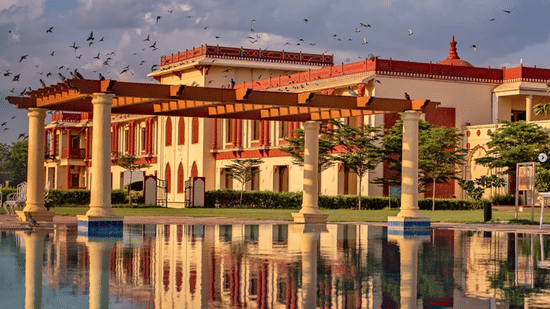 kids friendly resort in jodhpur poolside view