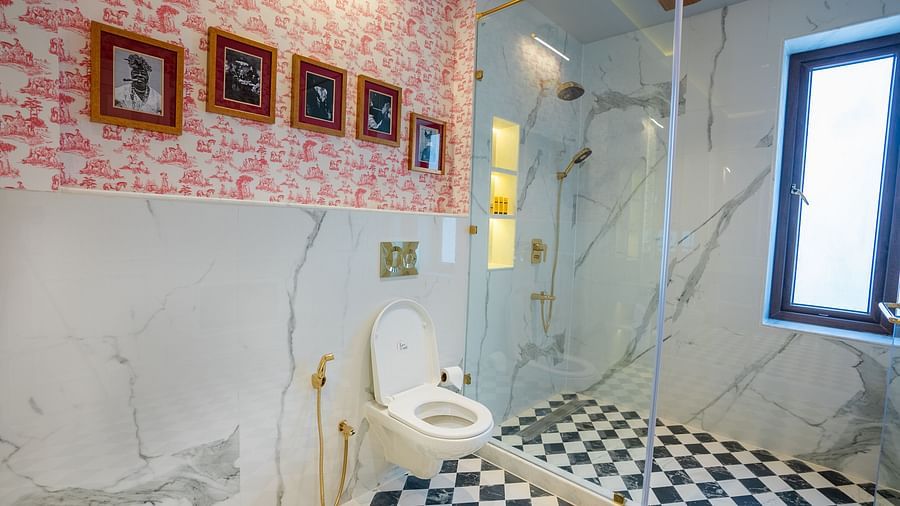 A modern bathroom in one of our rooms  - The Manor Luxury Hotel, Shimla