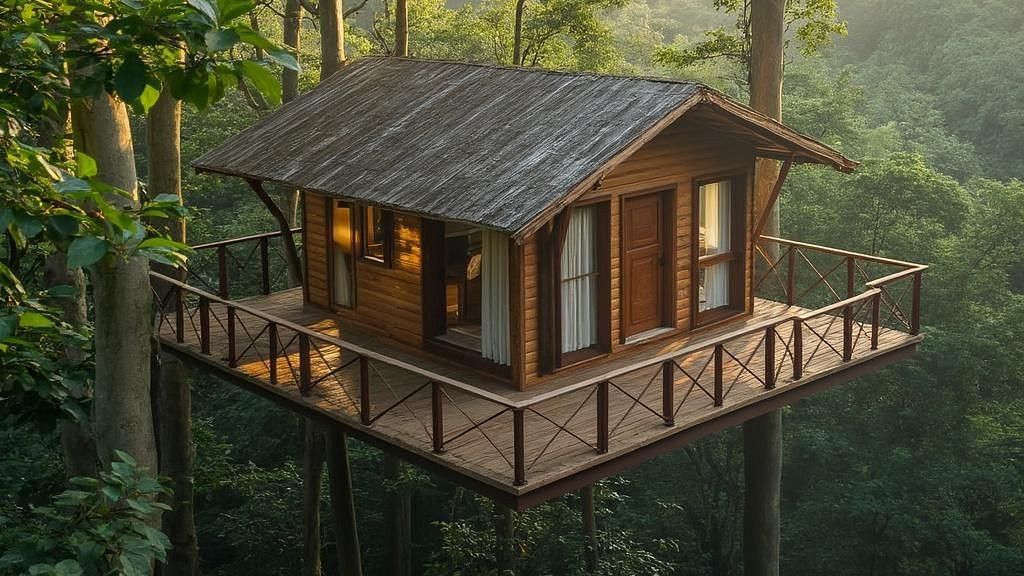 Tree Top AC Room at Nature Trails Sajan