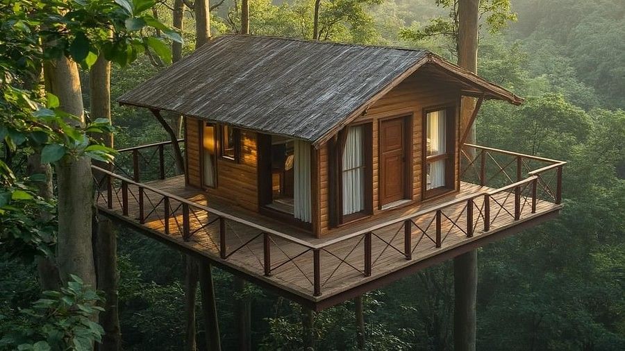 Tree Top AC Room at Nature Trails Sajan