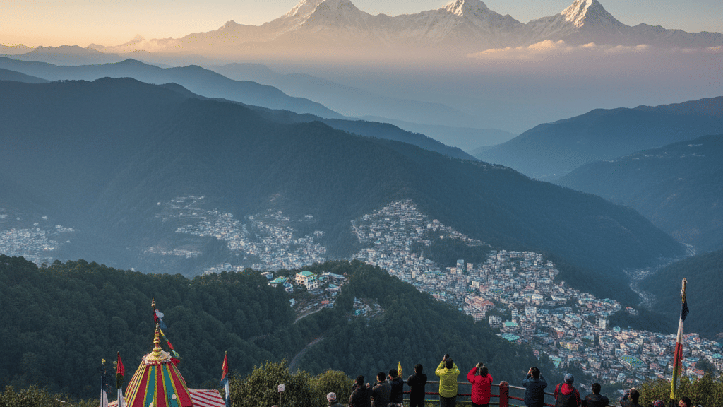 gangtok Ganesh Tok with Panoramic Viewpoint where people click  pictures