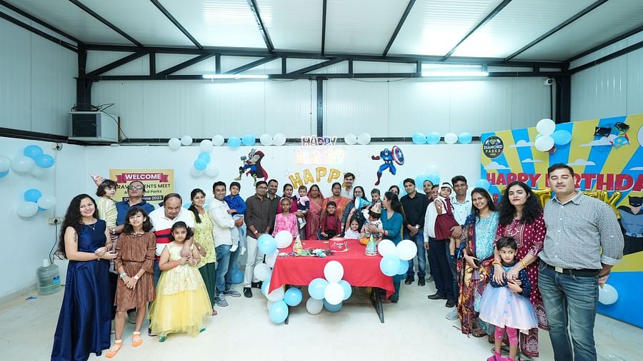 A group of people posing for a picture - Diamond Parks, Pune 