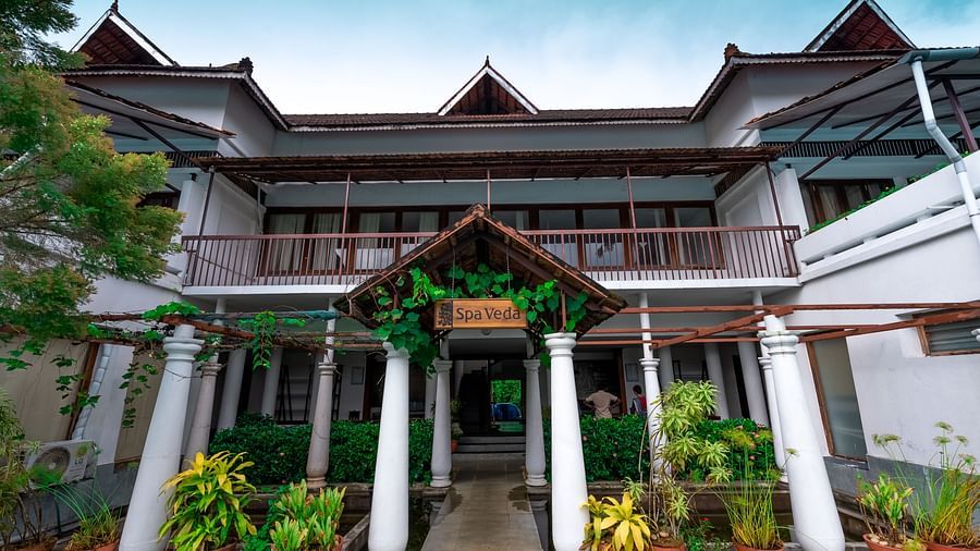 facade image of the spa building - Rhythm Kumarakom