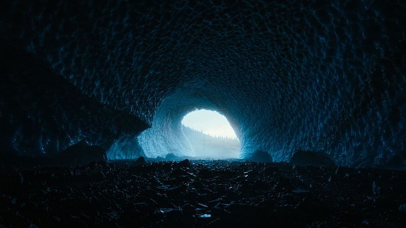 view from a cave